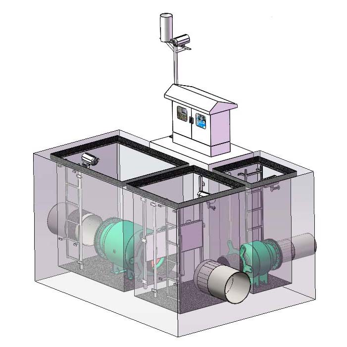 【氣動(dòng)截污井】智能分流